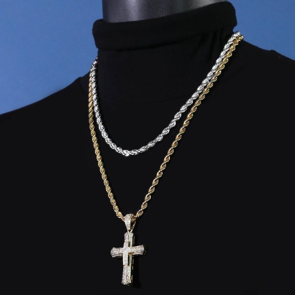 New! 14k Gold Jesus Pendant + Necklaces